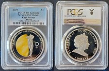 COOK ISLANDS COLORED 1$ PROOF