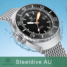 Steeldive SD1989, S-Master 1000, “The Grand”, NH35 Sapphire, 1000m Diving, BNIB