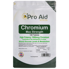Chromium Picolinate MAX Strength 1000mcg  Weight loss, Insulin, Blood Sugar 120