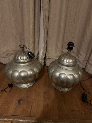 Metal lamp bases matching - metal, bases,