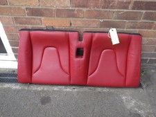 Audi TT MK2 2009 Red Leather Rear Seat Base Bottom Bench TT195
