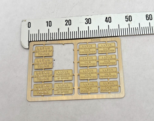 Lner track signs - track, brass