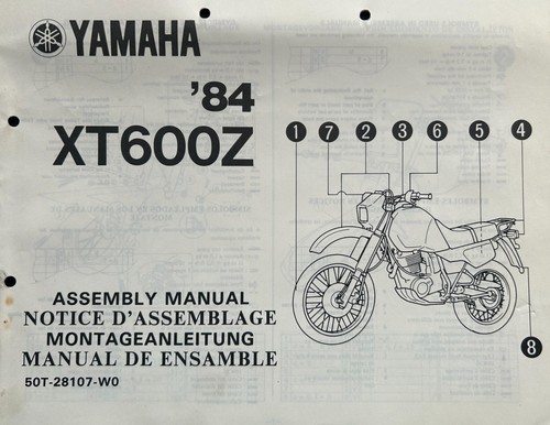 Yamaha xt600z 1984 - 1984, genuine