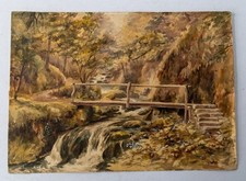 Ravine with footbridge -
