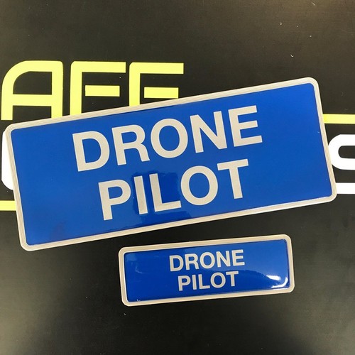 Reflective badge set drone - badge,