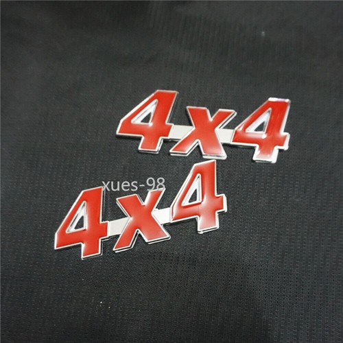 Small chrome red 4x4 - 2x, metal