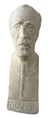 Vintage toscanini plaster - toscanini, bust