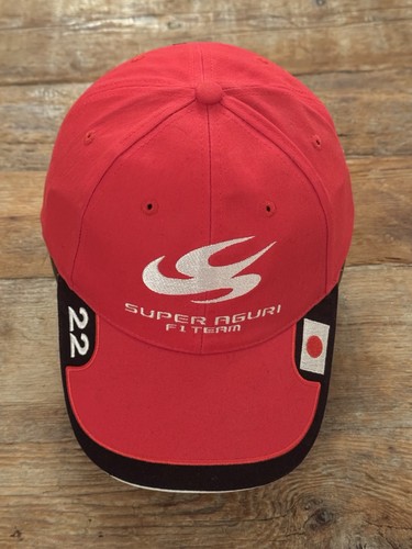 Super aguri team cap - aguri, red