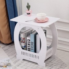 Bedside Table White Drawer
