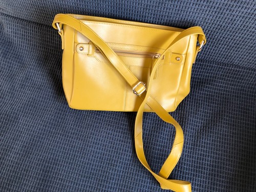Hotter leather mustard handbag