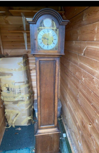 Longcase grandmother clock - longcase,
