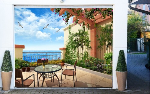 Balcony scenery n198 - balcony, garage