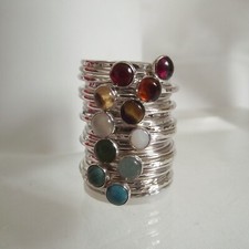 Gemstone Sterling Silver Ring