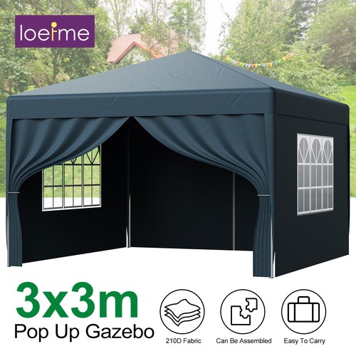 3x3m gazebo with sides - 3x3m,