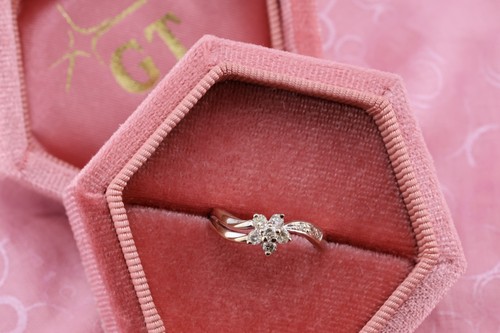 14k white gold natural diamond - 14k,