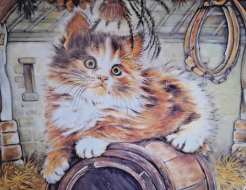 Country kitty decorative - country,
