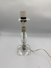 Vintage Glass Lampbase Mid Century Boudoir