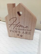 House Dog Ornament Wooden Home Gift Dog