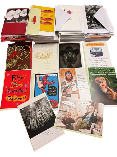 Assorted greeting cards with - greeting,