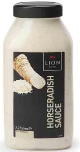 Lion horseradish sauce 27ltr - horseradish,