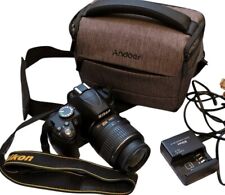 Nikon D3000 SLR Camera with 18-55mm Lens - Black With Charger And Bag