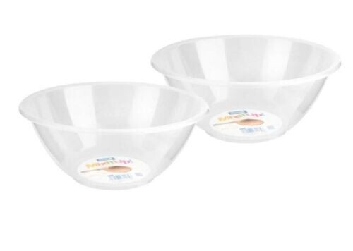 Clear plastic round - plastic, mixing