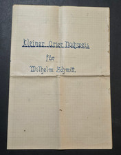 WWII German Proof Aryan Race Schmitt Family Tree Lineage Ancestry document 1944