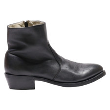 DURANGO Ankle Boots Black Leather Mens UK 11.5