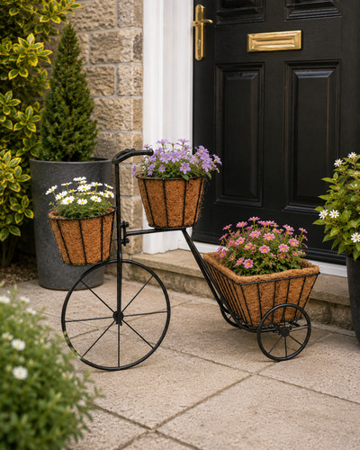 Metal bicycle tricycle - tricycle, planter