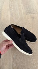 Zara Suede Loafers Navy UK9/EU43
