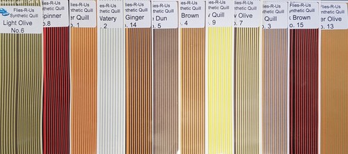 Synthetic quill body strips - quill,