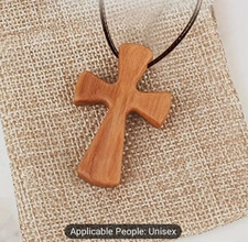 Wooden Orthodox Cross Pendant