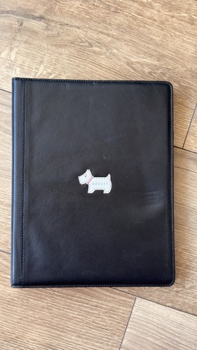 Radley black leather ipad - black,