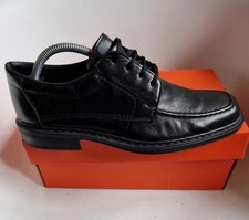 Rieker Antisetress mens  shoes size  7 eu 41  soft black leather smart shoes 