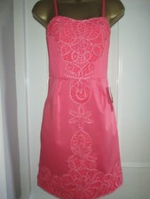 Asos Premium Coral Dress with Boned Lace Top  & Optional Straps Sizes 6 & 8