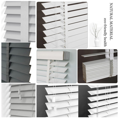 Faux wood blinds slat - 50, mm
