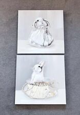 Rabbit Bunny Canvas Wall Art x 2