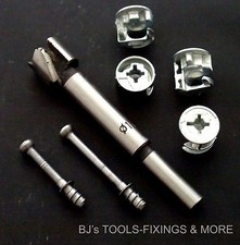 CAM LOCKS & DOWELS + CAM HOLE