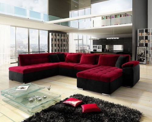 Shaped corner sofa bed - u-shaped,