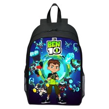 Cartoon Ben10 Backpack Boys Student School Bag Girls Anime Travel Shoulders Bag