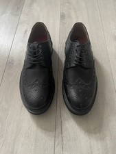Grenson black leather brogues