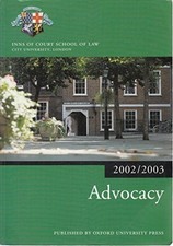 Advocacy 2002/2003 (Blackstone