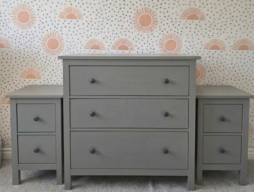 Ikea hemnes grey chest 3 - chest, of