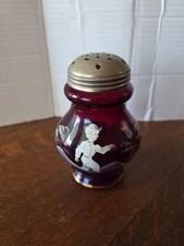 Vintage Mary Gregory Red Glass