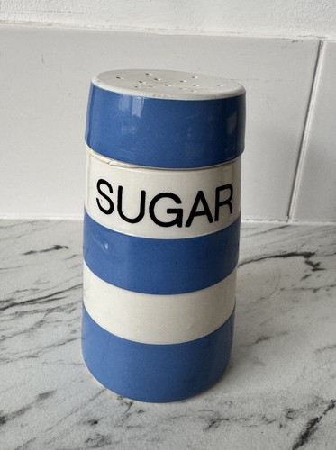 Green cornishware sugar - tg,