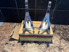 Vintage NOS & Boxed Campagnolo Nuovo Record Steel Bicycle Pedal Toe Clips Medium