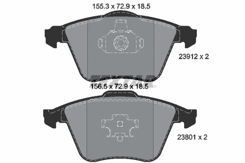 Front brake pad - pad, disc