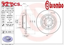 Pcs rear brake disc set - x2,