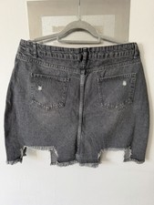 Stylish Graphite Denim Skirt