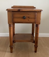 DUCAL  Pine Table with Drawer & Shelf, Bedside/Lamp/ Hall / Occasional Table